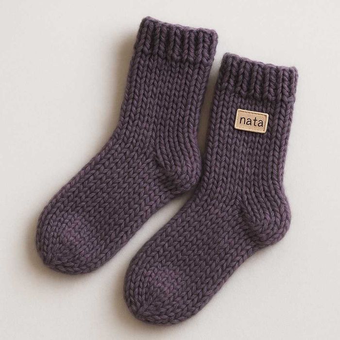 Носочки на заказ .натуральная нить