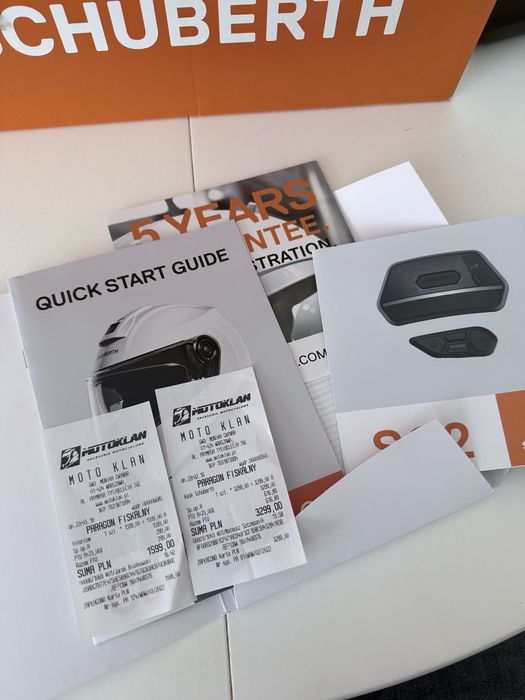 Kask motocyklowy Schuberth C5 z interkomem SC2 rozmiar L 59