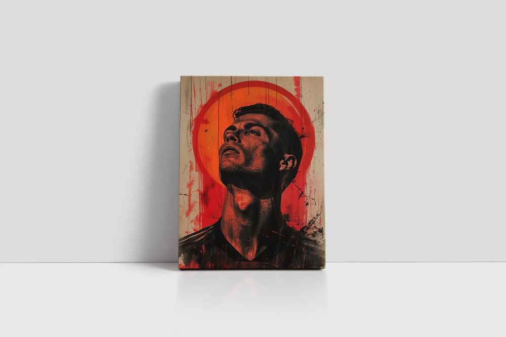 Obraz na płótnie Cristiano Ronaldo CR7 75x100 cm - nowoczesny styl