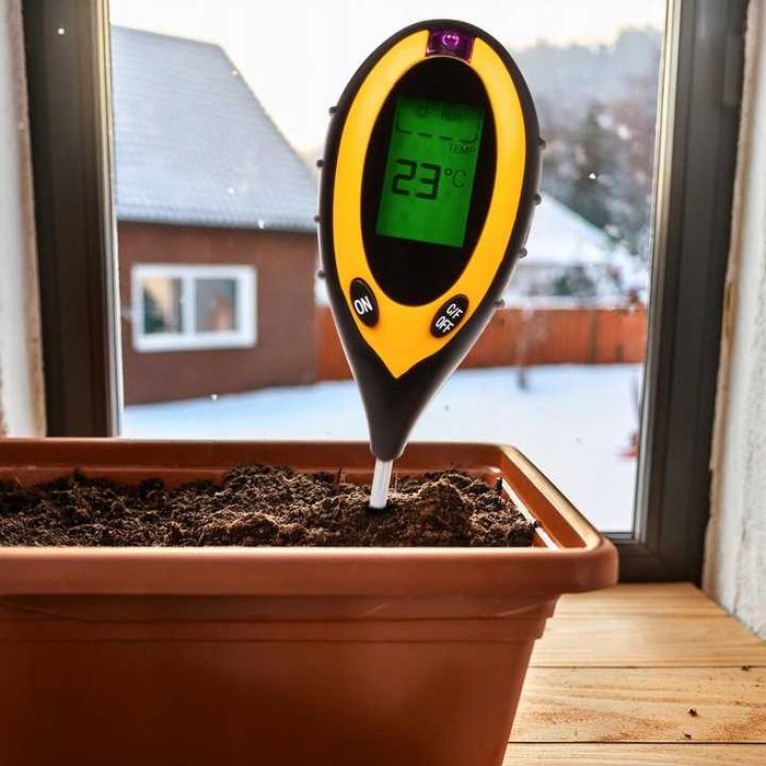 Kwasomierz tester miernik pH gleby ziemii światło wilgotność termometr