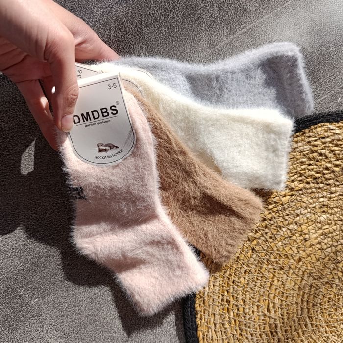 Дитячі теплі шкарпетки з шерсті норки, детские термо носки норка