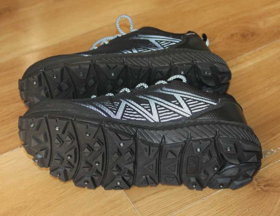 KOTE buty trekkingowe damskie sneakersy 39 40 czarne odblask alpinus