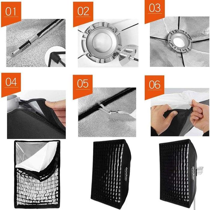 GODOX Caixa de luz 50x130cm p/ Bowens