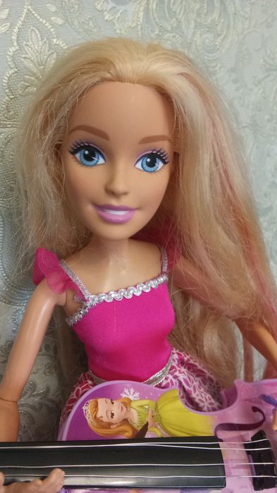 Кукла большая 44см  Barbie Mattel игровая подвижная с гитарой и аксессуарами