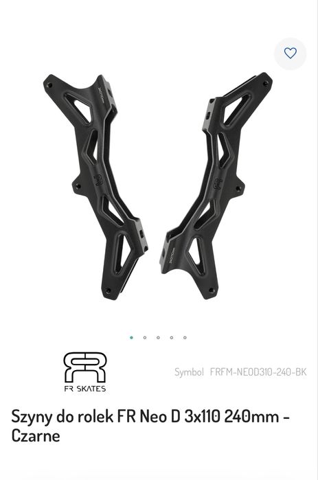 Szyny FR 3x110 240 mm (bez kółek).