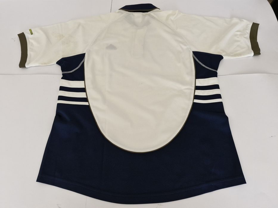 Polo de ténis azul e branco, Adidas