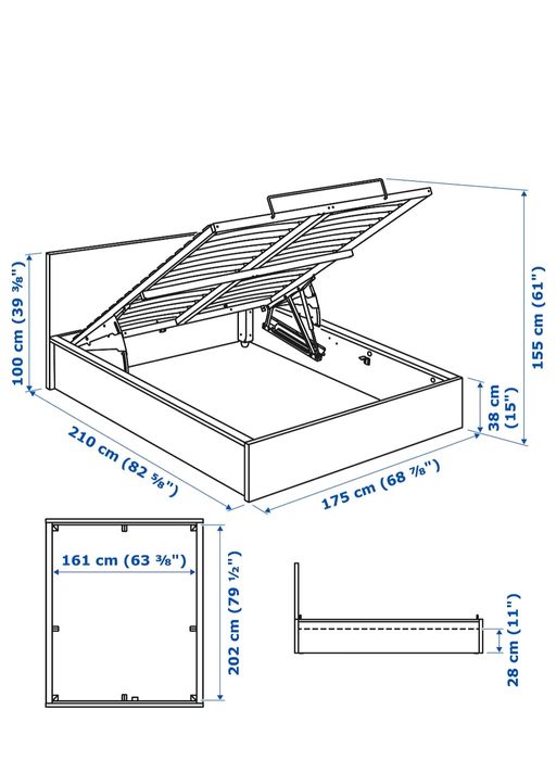 Sypialnia IKEA Malm 160x200 +Możliwość Dowozu
