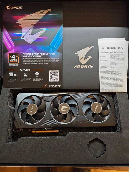 Відеокарта AORUS  RX 6750 XT ELITE 12G офіційна гарантія