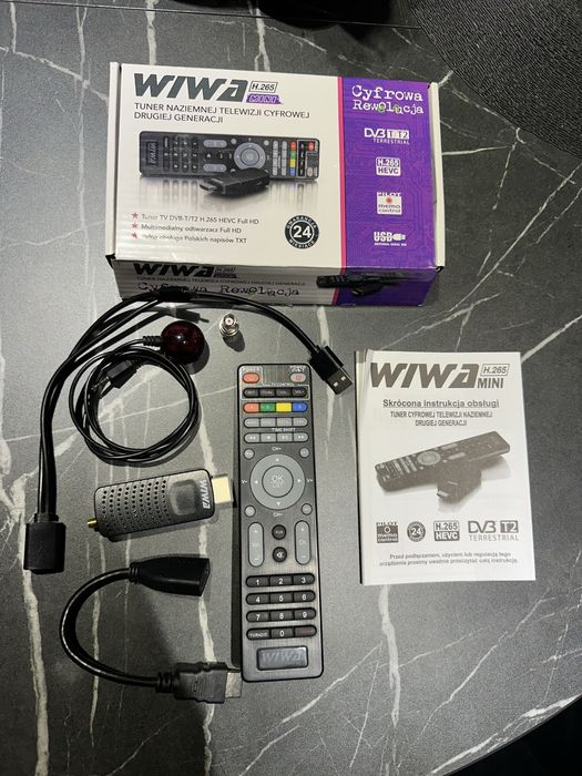 Tuner dekoder TV DVB-T/T2 Wiwa