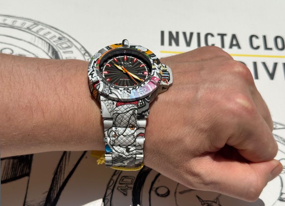 Invicta 36745 Subaqua Noma III GMT Graffiti 50 mm. 500 MT Swiss.