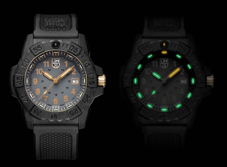 Годинник LUMINOX Navy SEAL 3500 45 mm. XS.3508.GOLD 200 MT.