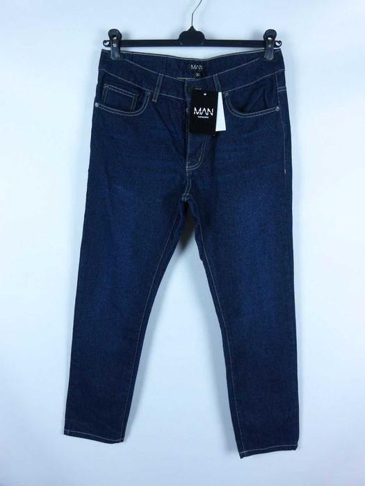 Boohoo Man straight jeans spodnie dżins z metką / 30R - S