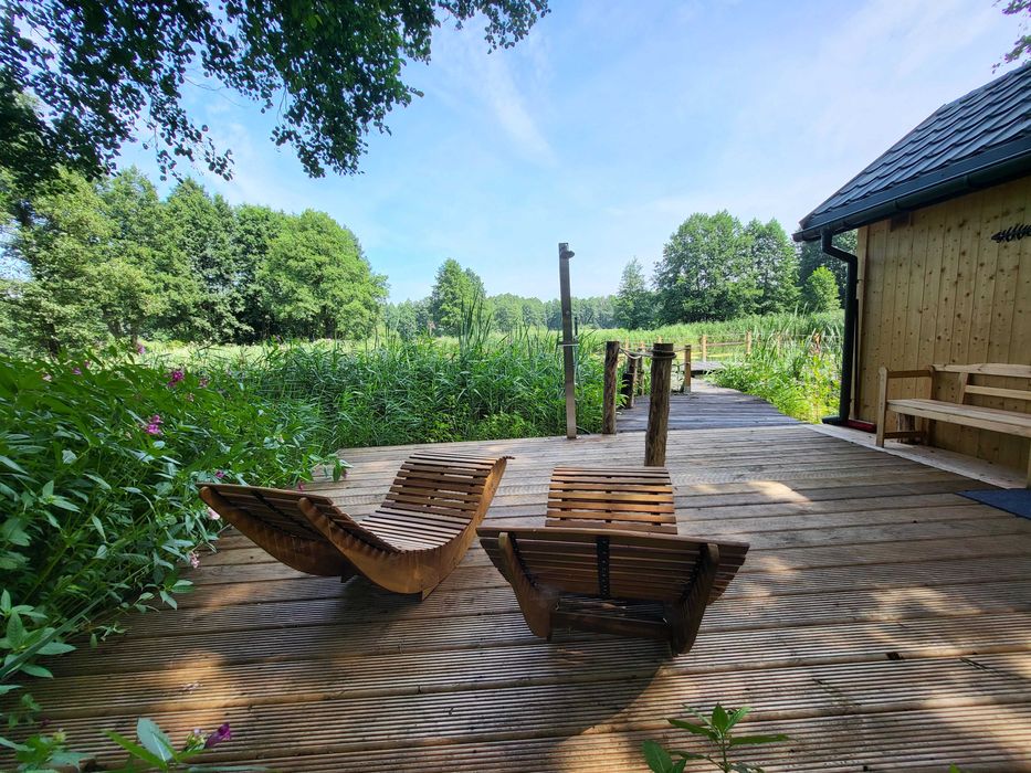 Wigry-całoroczne domy nad jeziorem Suwałki agroturystyka pomosty stawy