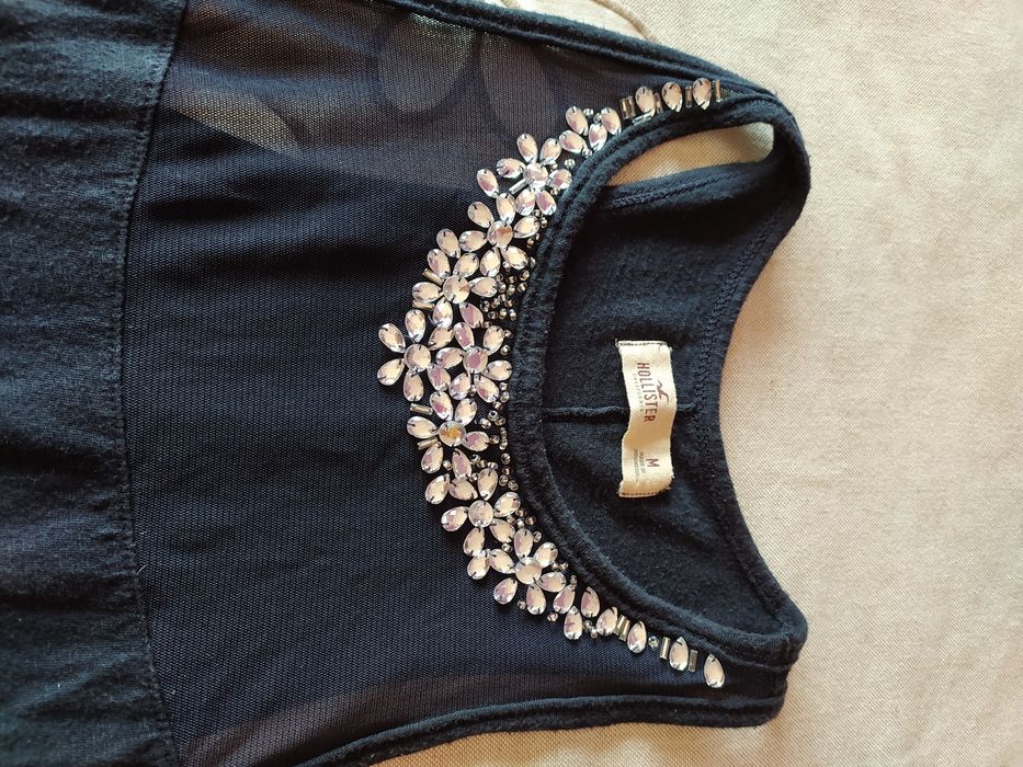 Top de alças azul escuro