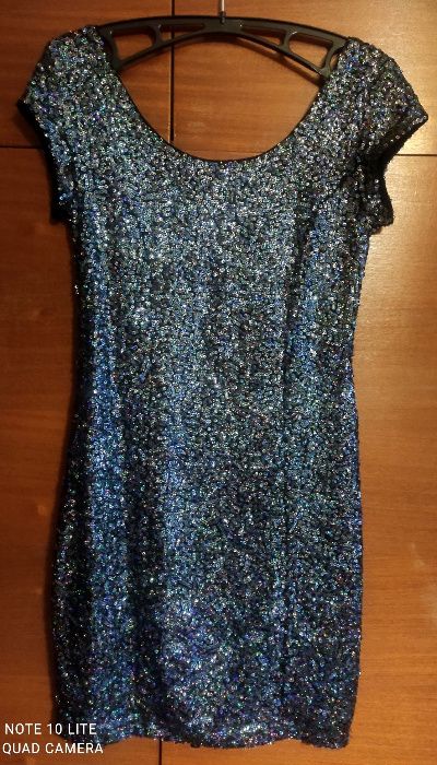 Sukienka z cekinami marki H&M rozmiar 34 XS