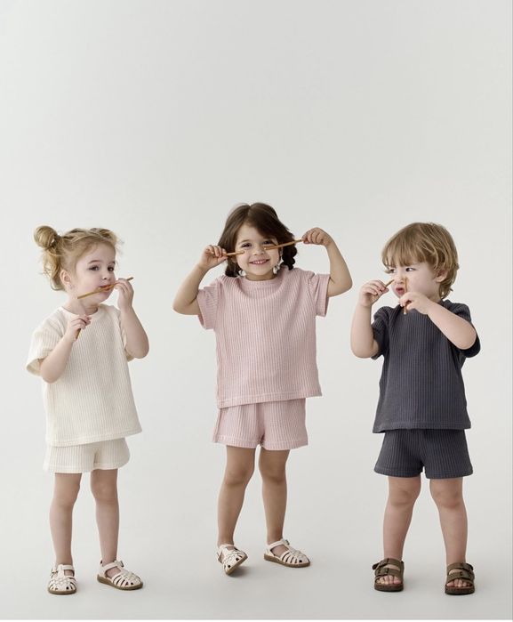 Літній костюм tm little angel 98 розмір бежевий