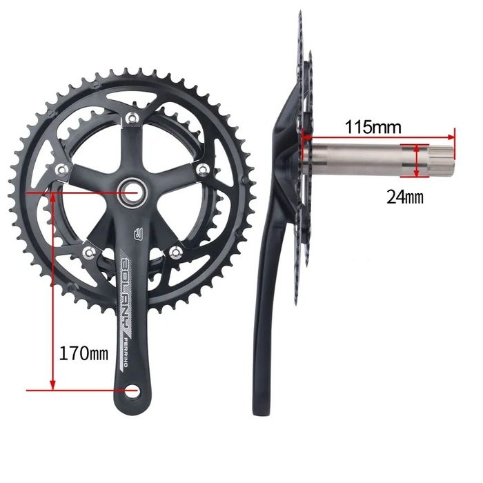Korba rowerowa hollowtech 53/39 170mm
