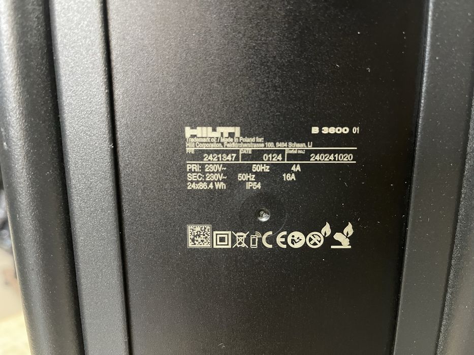 Hilti B3600 / мобільна електростанція Хілті 2.1 кВт