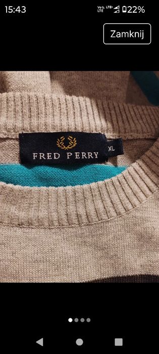 Sweter Fred Perry  xl