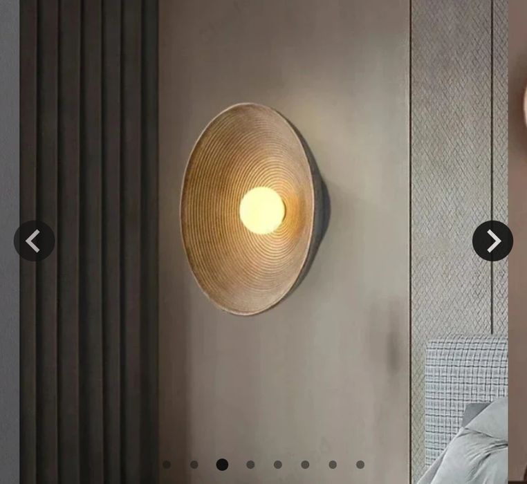 Kinkiety boho japandi retro loft - zestaw 2 sztuk