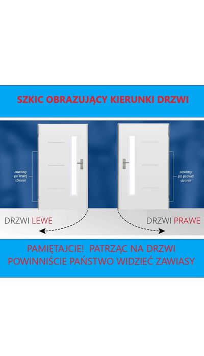 Drzwi wejściowe zewnętrzne UA-1 INOX antracyt/brąz/biały 80/90 L LUB P