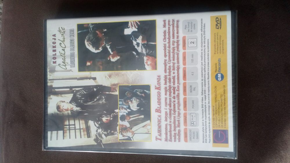 DVD Agatha Christie; Tajemnica bladego konia; Nowa; Wrocław