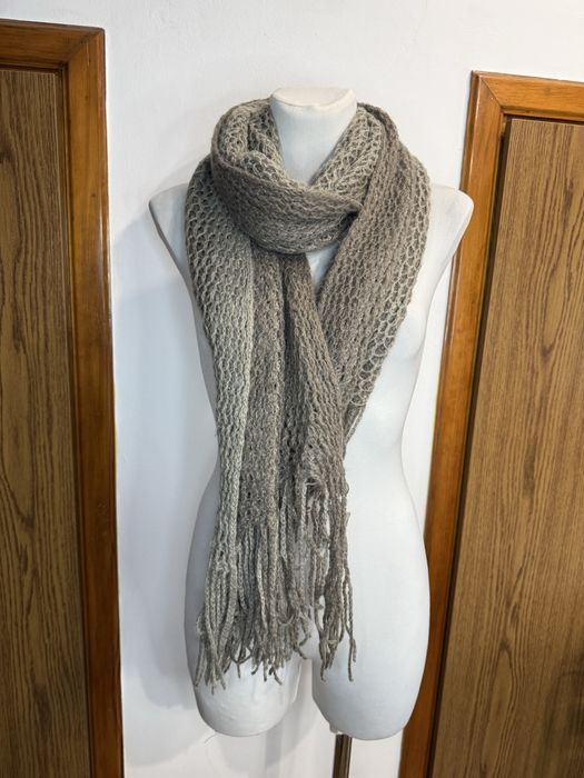 Długi Brązowy szalik