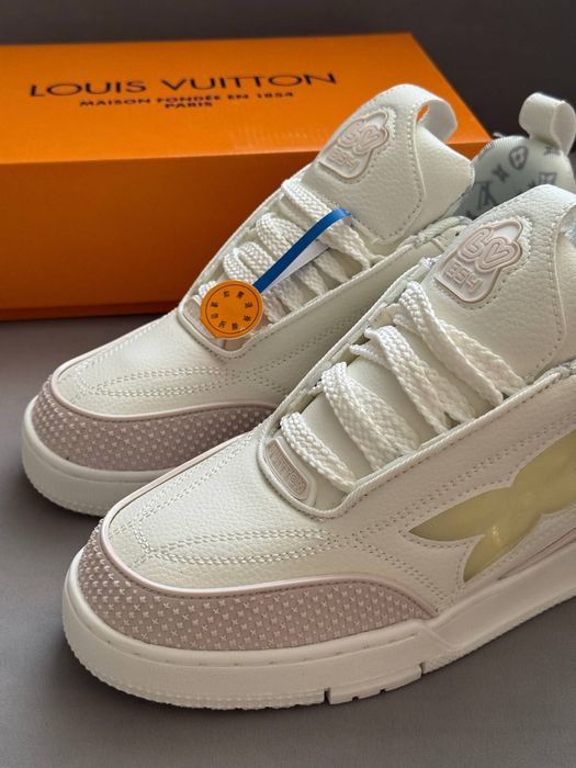 Новинка! Кросівки Louis Vuitton Skate Sneakers White Beige•Луї Віттон(білі) Скейт,louis vuitton
