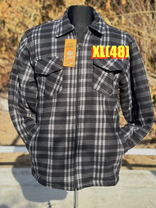 Тепла рубашка на хутрі тепла кофта на меху 48 50 52 54 56