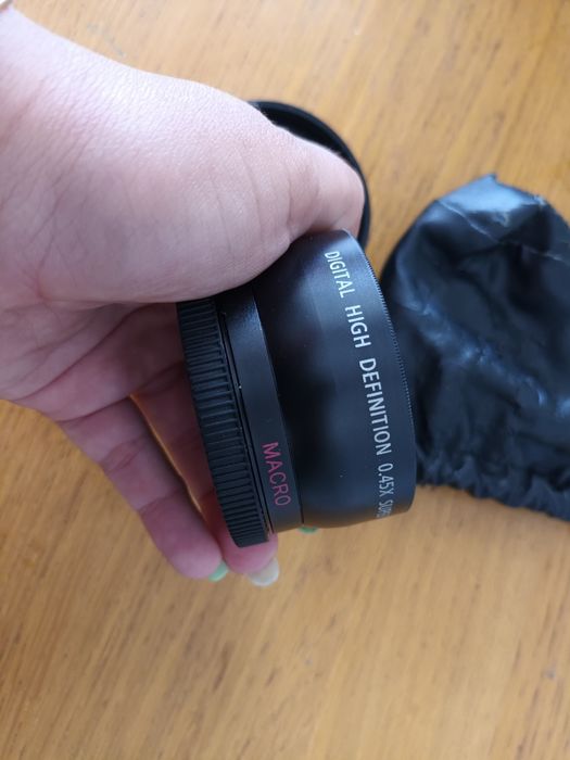 Lente "olho de peixe" Macro