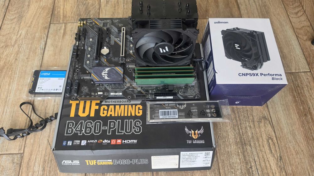 Комплект: Мат. плата Asus Tuf Gaming B460-Plus+Проц. Intel Core i5-10600Kf+Башня Zalman+32Gb DDR4+SSD 480GB - відмінний стан