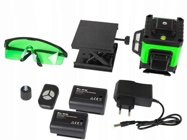 Laser krzyżowy poziomica laserowa 360 płaszczynowa 3D NOWA SOLIDNA!
