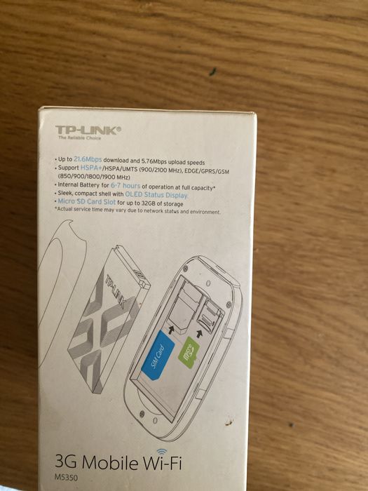 Hotspot Móvel Wi-Fi 3G da TP-Link (Modelo M5350).