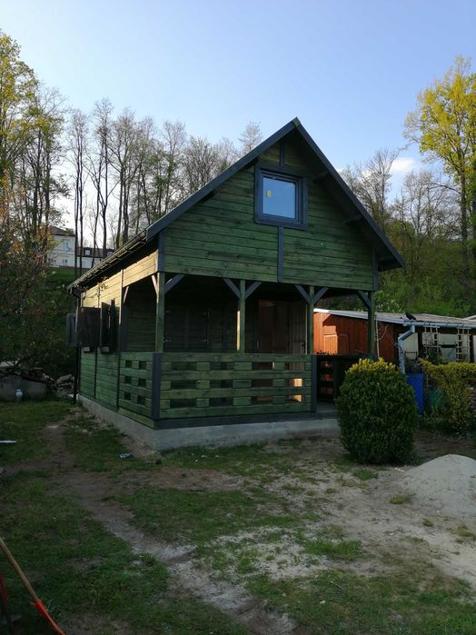domek drewniany,letniskowy,4mx5m,kolanowa 50cm, szkieletowy,poddasze