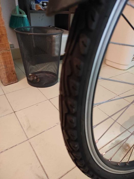 Bicicleta elétrica polivalente original 700 castanho BTWIN