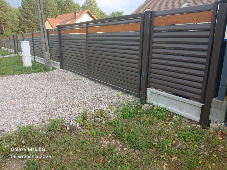 Bramy, furtki, przęsła stalowe, ogrodzenia metalowe