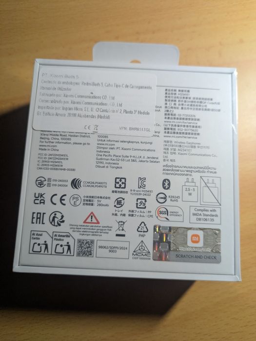 Auriculares Xiaomi Buds 5 - caixa por abrir