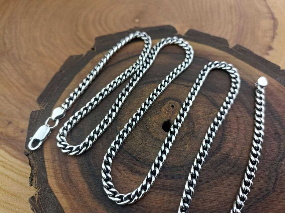 Серебряная цепочка Панцирного плетения. Срібний ланцюг Панцир