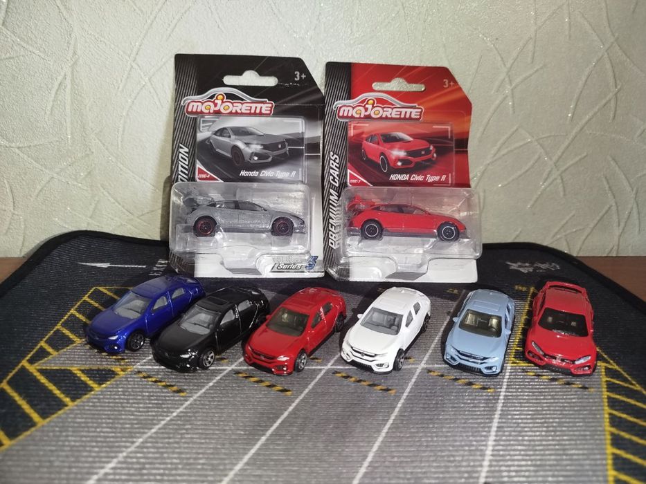 Машинки моделі Honda Civic Type R Hot Wheels - Matchbox - Majorette