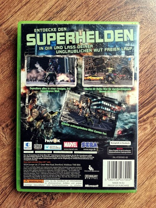 Gra The Incredible Hulk Xbox 360