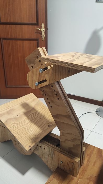 Setup sim racing artesanal e modular