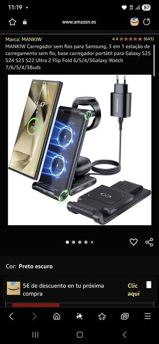 MANKIW Wireless Charger for Samsung, 3-in-1 Wireless Charging Station64751976511874122