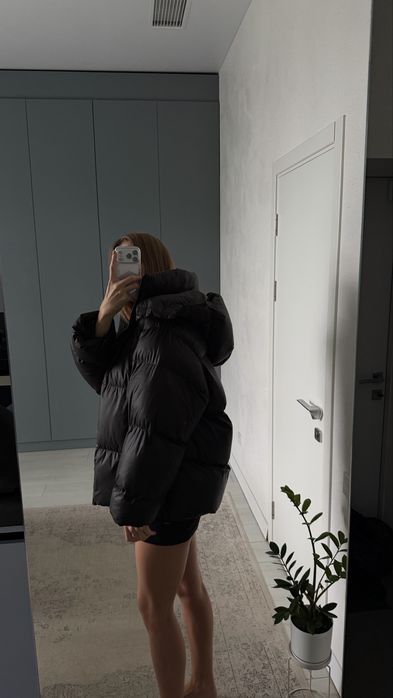 Пуховик Zara чорний