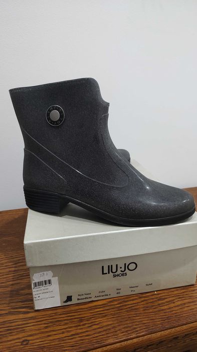 Damskie kalosze marki Liu Jo, model Benedicte Antracite. 39/40