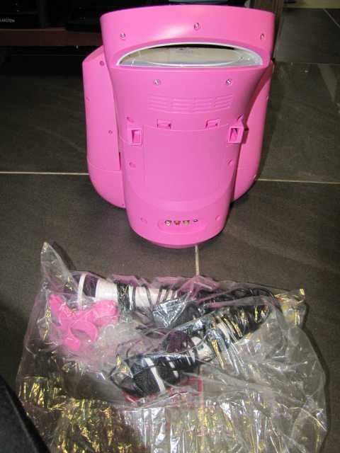 Kara Illumina Zestaw do karaoke CD USB dla dzieci pokaz LEd 2mikrofony