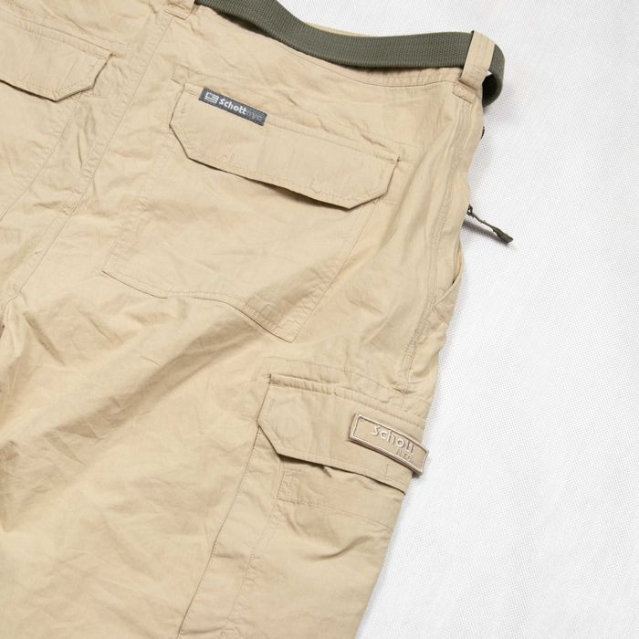 Schott N.Y.C. Cargo Wide Leg Vintage Y2K spodnie Bojówki parachute XL