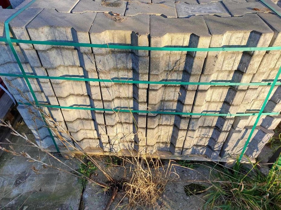 Kostka brukowa Polbruk Tetka behaton 8 cm Szara Gładka Nowa plac Rumia