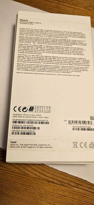 Iphone 13 blue 256GB po jednym użytkowniku