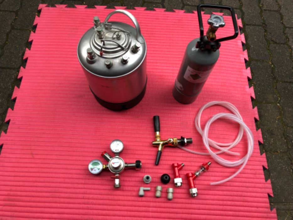 BECZKA KEG,butla CO2, manometr, kran- ZESTAW DO PIWA