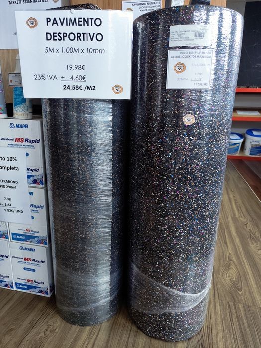 Piso Desportivo Rubber Cork® (ENVIO GRÁTIS)